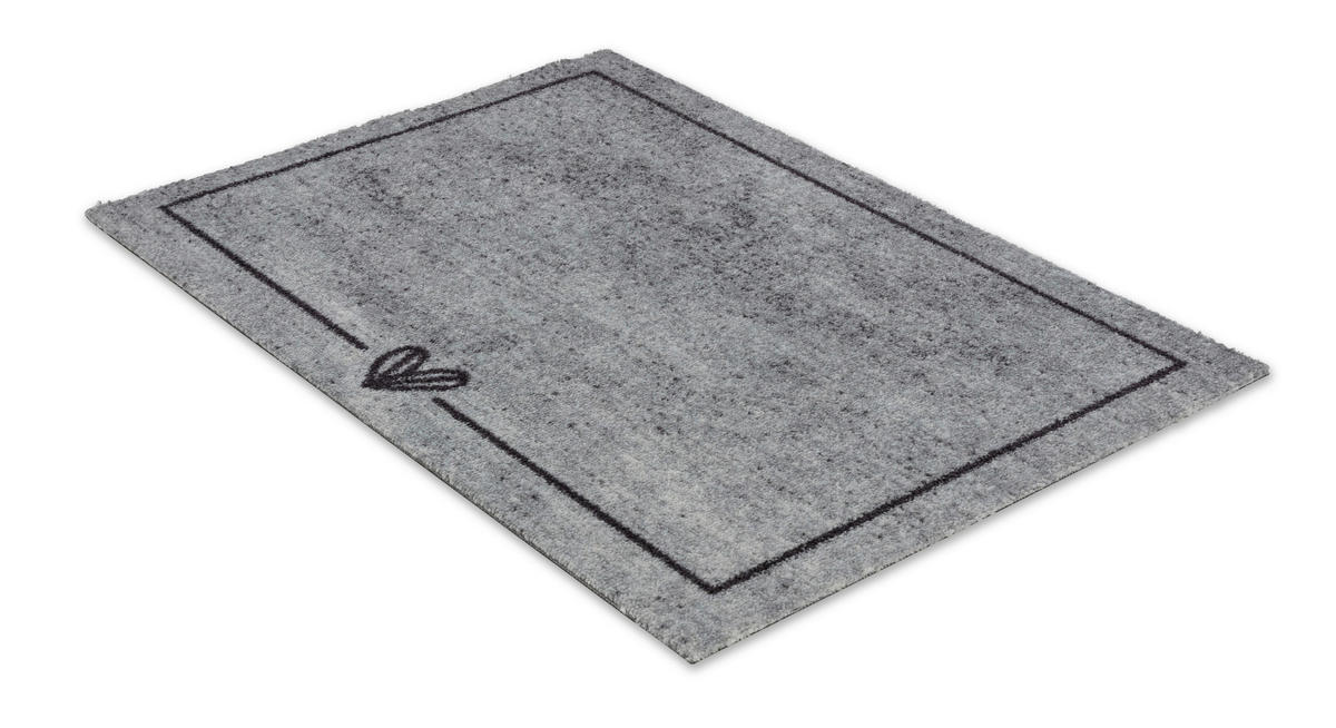 FUßMATTE  50/70 cm  Grau  - Grau, Basics, Kunststoff/Textil (50/70cm) - Astra