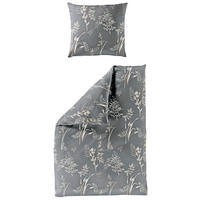 BETTWÄSCHE 2-teilig Makosatin 135/200 cm  - Anthrazit, Design, Textil (135/200cm) - Bierbaum