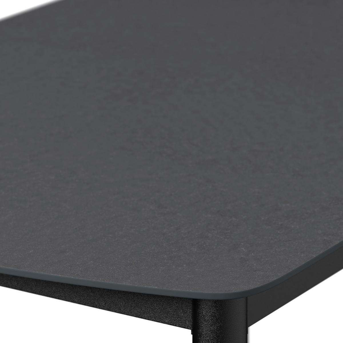 DINING-LOUNGESET Aluminium  - Dunkelgrau/Naturfarben, Basics, Glas/Textil (265,5/80/205,5cm) - Ambia Garden