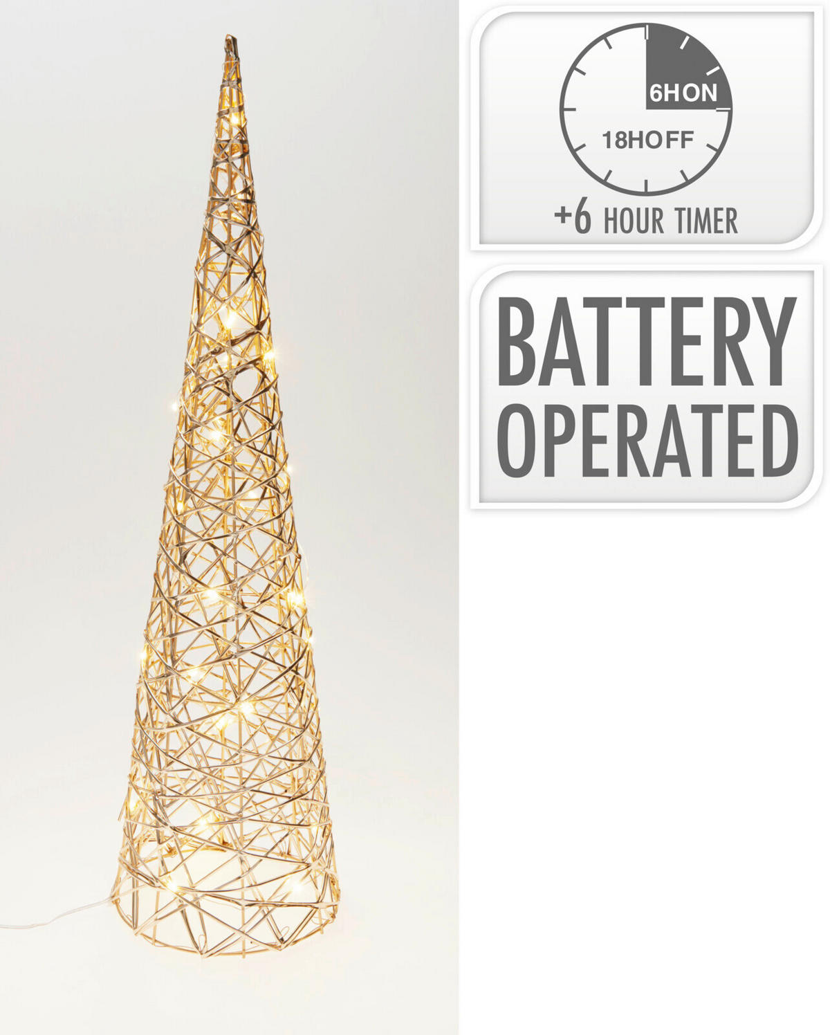 POM DECORATIV - sahara, plastic (16/60cm)