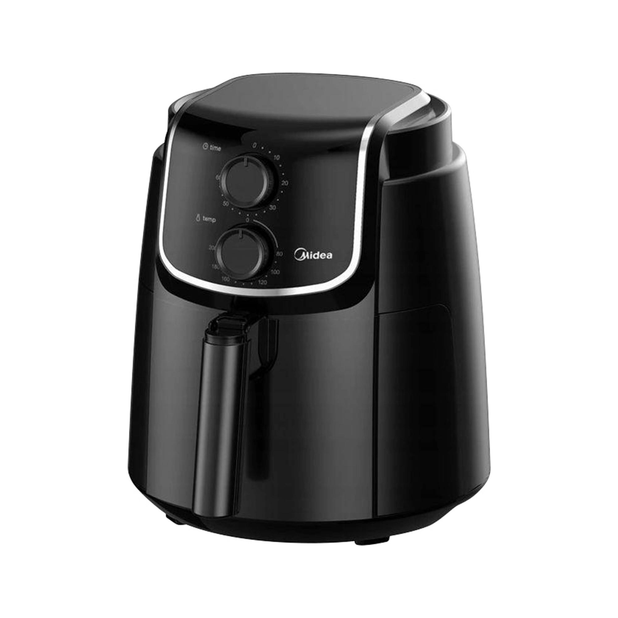 FORRÓLEVEGŐS SÜTŐ - magasfényű fekete, Trend, műanyag/fém (32/32/31cm) - Midea