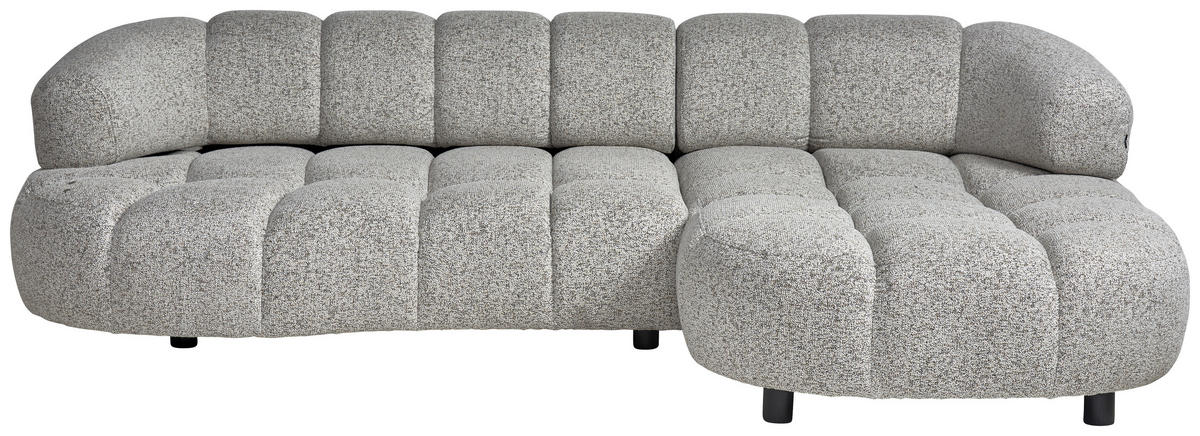 HÖRNSOFFA i vävt tyg greige  - greige/svart, Design, trä/textil (284/183cm) - Welnova
