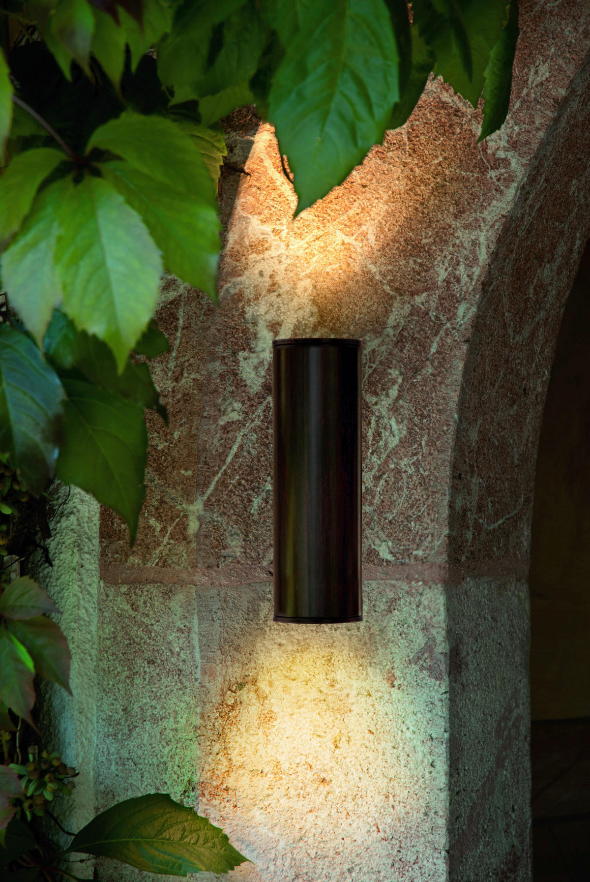 AUßENWANDLEUCHTE 9,5/20 cm  - Braun, Design, Metall (9,5/20cm) - Eglo