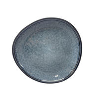 SPEISETELLER Blau SØREN BLUE  - Blau, Trend, Keramik (27,9/26,9cm) - Novel