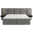 BOXSPRINGBETT 180/200 cm  in Anthrazit  - Anthrazit/Schwarz, Basics, Holz/Holzwerkstoff (180/200cm) - Esposa
