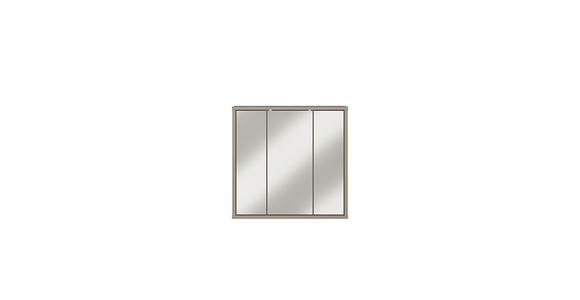 SPIEGELSCHRANK 74,5/72/23,8 cm  - Taupe, MODERN, Glas/Holzwerkstoff (74,5/72/23,8cm) - Xora
