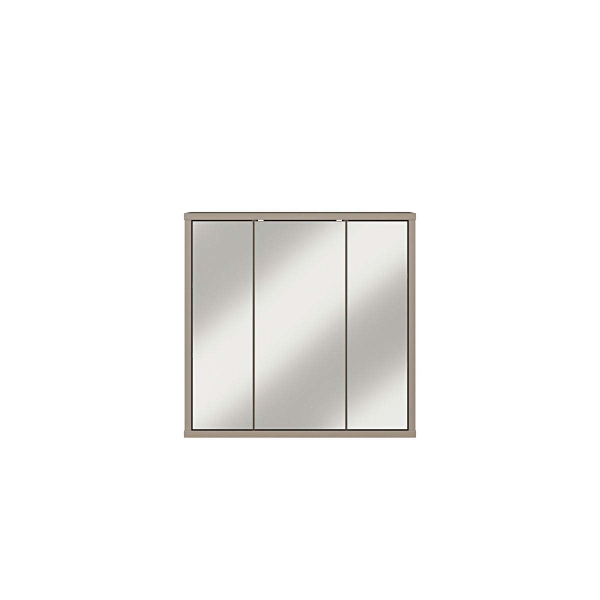 SPIEGELSCHRANK 74,5/72/23,8 cm  - Taupe, MODERN, Glas/Holzwerkstoff (74,5/72/23,8cm) - Xora