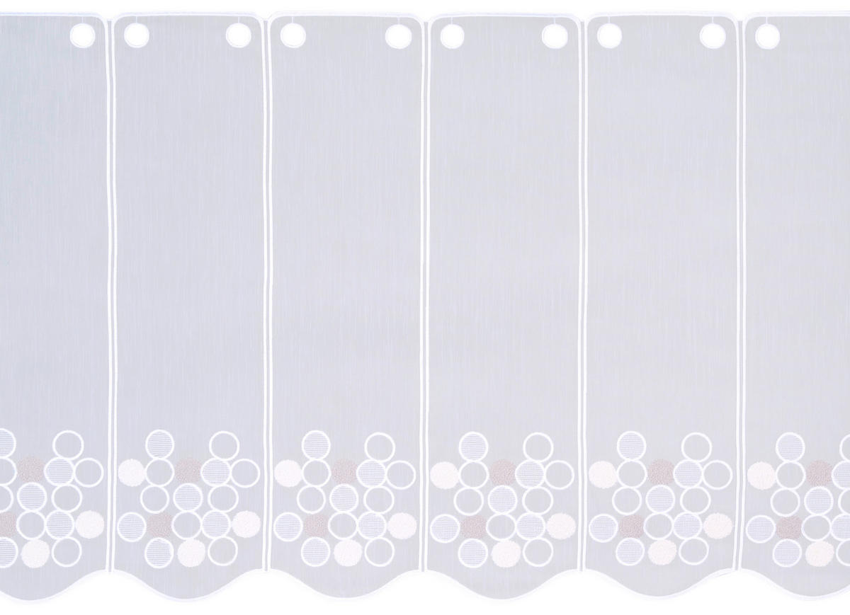 KURZGARDINE 60 cm   - Perlmutt, KONVENTIONELL, Textil (60cm) - Esposa