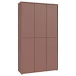 SCHUHSCHRANK  in 109,2/191,9/34,9 cm  - Terracotta/Grau, Basics, Holzwerkstoff/Kunststoff (109,2/191,9/34,9cm) - Xora