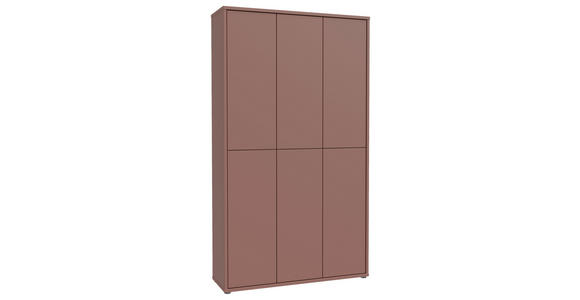 SCHUHSCHRANK in 109,2/191,9/34,9 cm - Terracotta/Grau, Basics, Holzwerkstoff/Kunststoff (109,2/191,9/34,9cm) - Xora