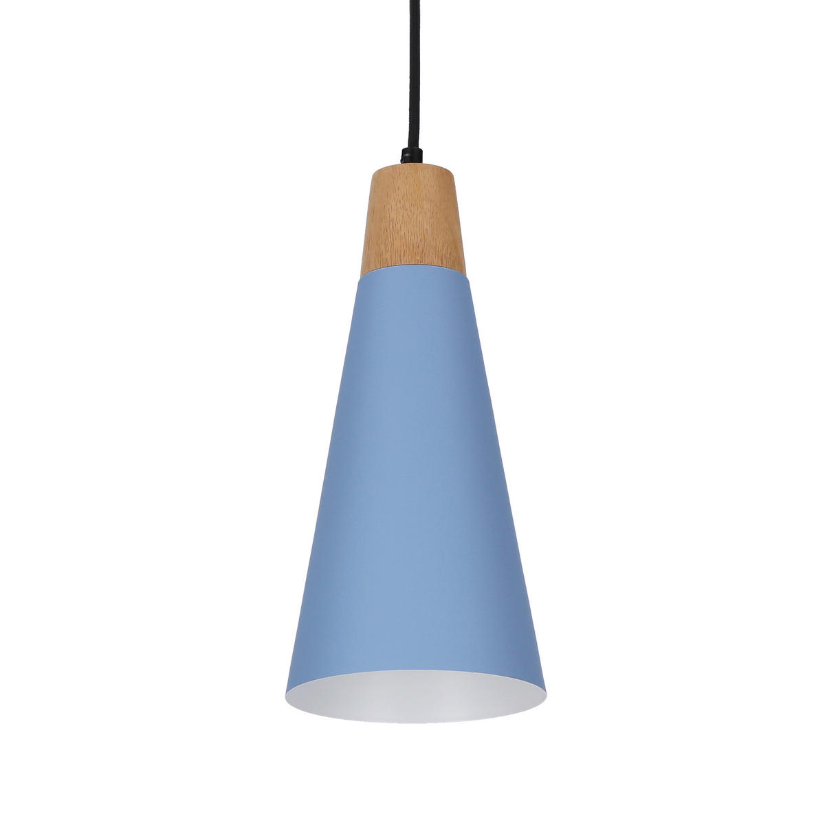 PENDELLAMPA Faro 15/15/90 cm  - ljusblå/svart, Trend, metall (15/15/90cm)