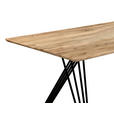 ESSTISCH      - Schwarz/Akaziefarben, Design, Holz/Metall (175/90/76cm) - Landscape