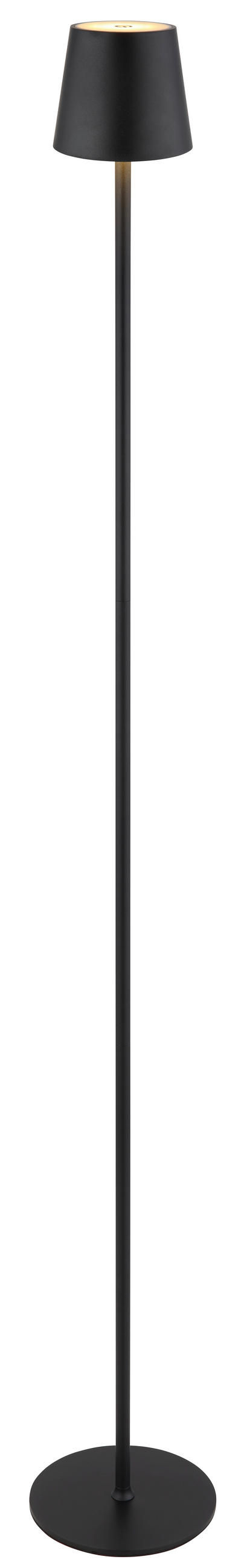 PORTABEL GOLVLAMPA  16/120 cm   - opal/svart, Basics, metall/textil (16/120cm) - Globo