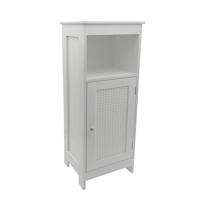 REGAL Weiß  - Silberfarben/Weiß, Design, Holzwerkstoff/Metall (30/80/28cm) - Livetastic