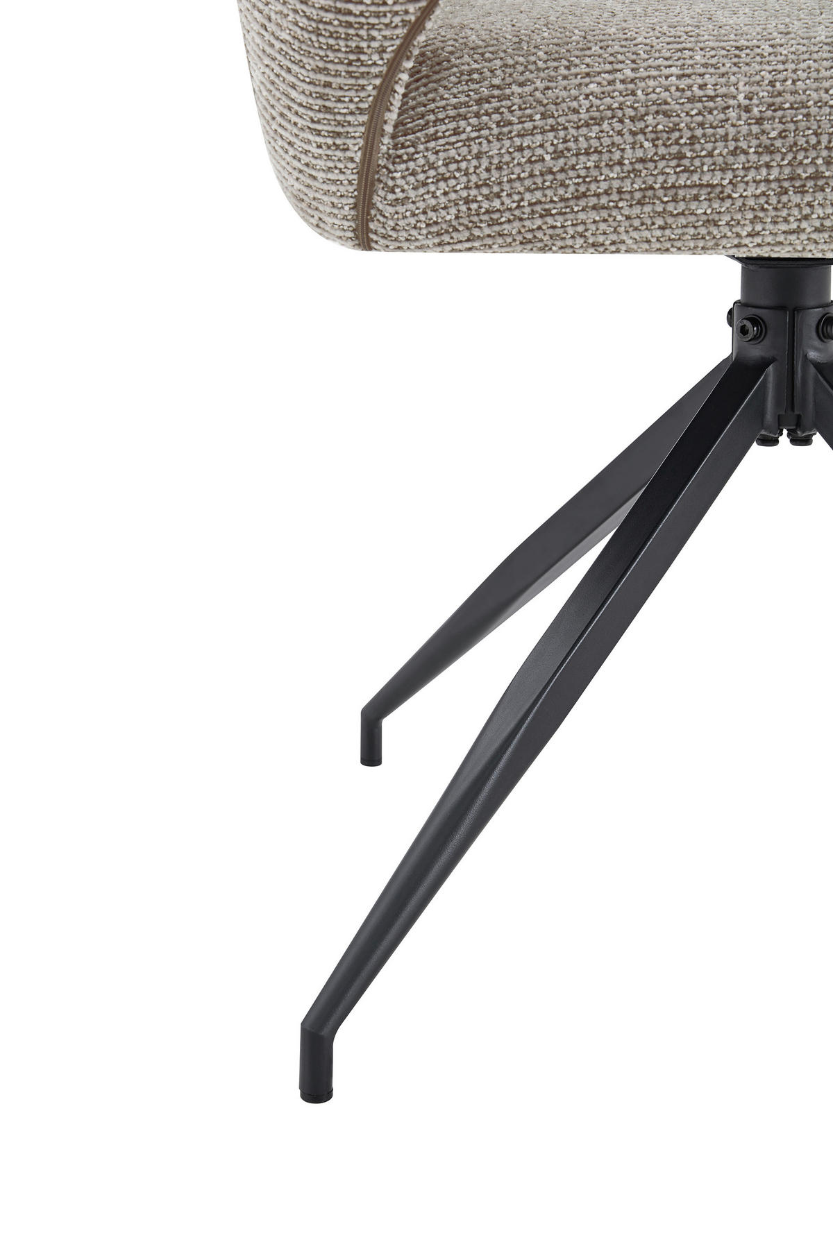 STOLICA S NASLONOM ZA RUKE  crna, Khaki  metal, tekstil      - Khaki/crna, Moderno, metal/tekstil (60/89/67cm) - Livetastic