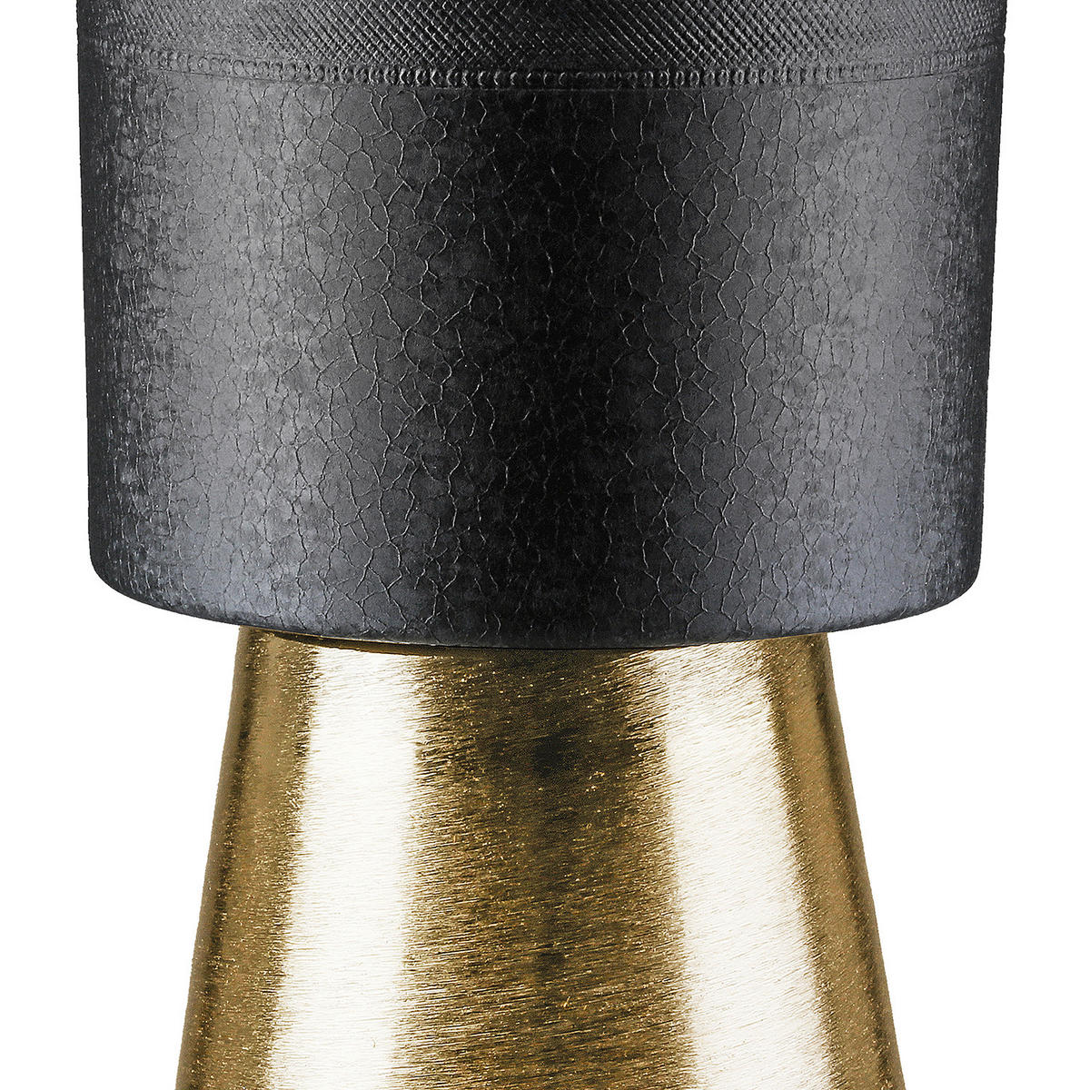 ÜBERTOPF  Nama  - Goldfarben/Schwarz, LIFESTYLE, Metall (17,5/29cm)