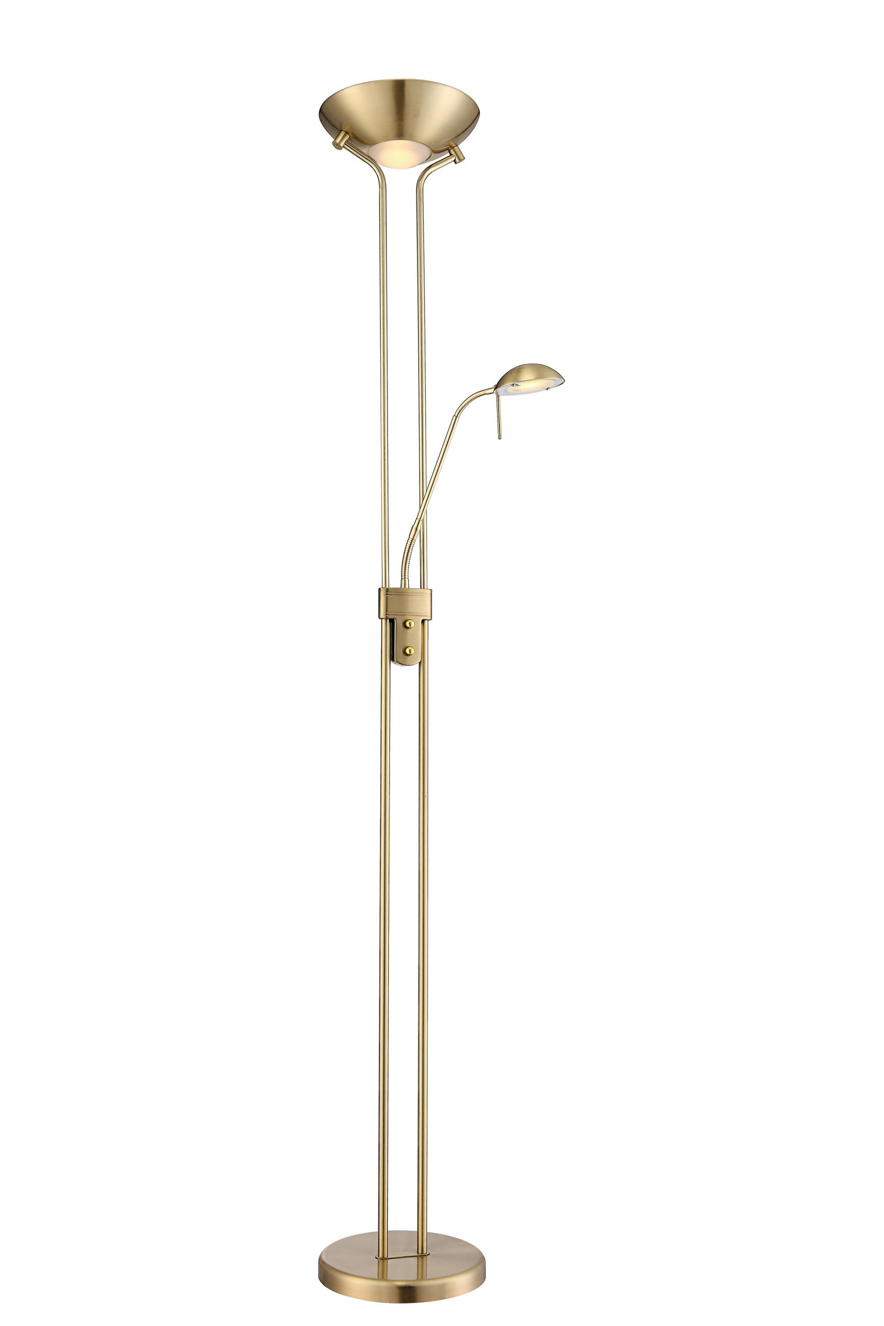 LED-STEHLEUCHTE 25,5/180 cm    - Basics, Glas/Metall (25,5/180cm) - Globo