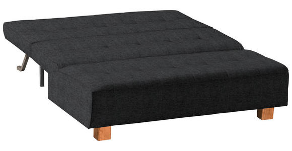 SCHLAFSOFA in Dunkelgrau - Dunkelgrau/Naturfarben, Design, Holz/Textil (165/92/102cm) - Novel
