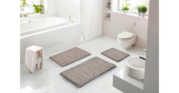 BADEMATTE Taupe 60/100 cm  - Taupe, Basics, Kunststoff/Textil (60/100cm) - Esposa