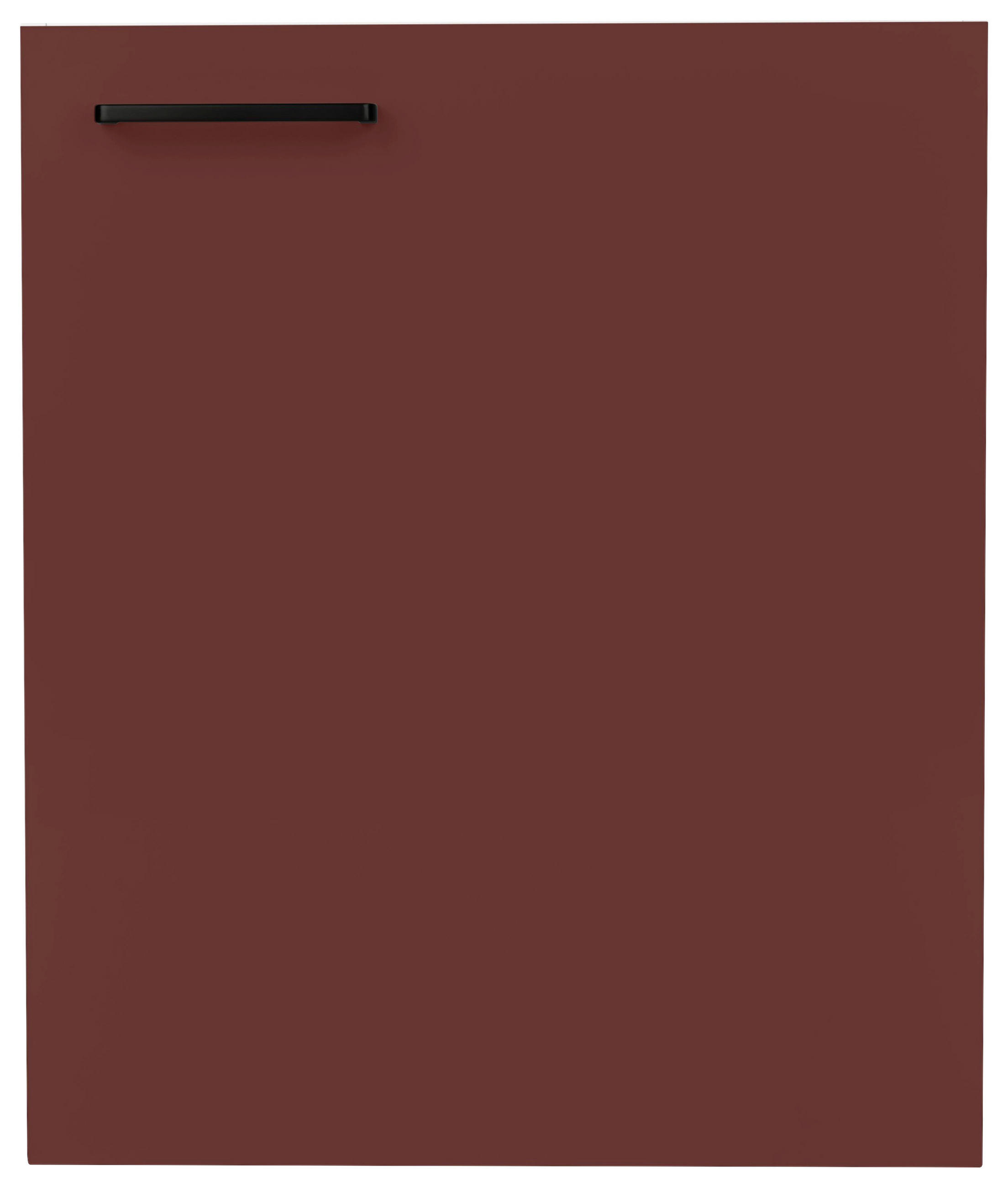 KÜCHENSCHRANKFRONT 60/72/1,9 cm  in Rot  - Rot/Schwarz, MODERN, Holzwerkstoff/Metall (60/72/1,9cm) - Nobilia
