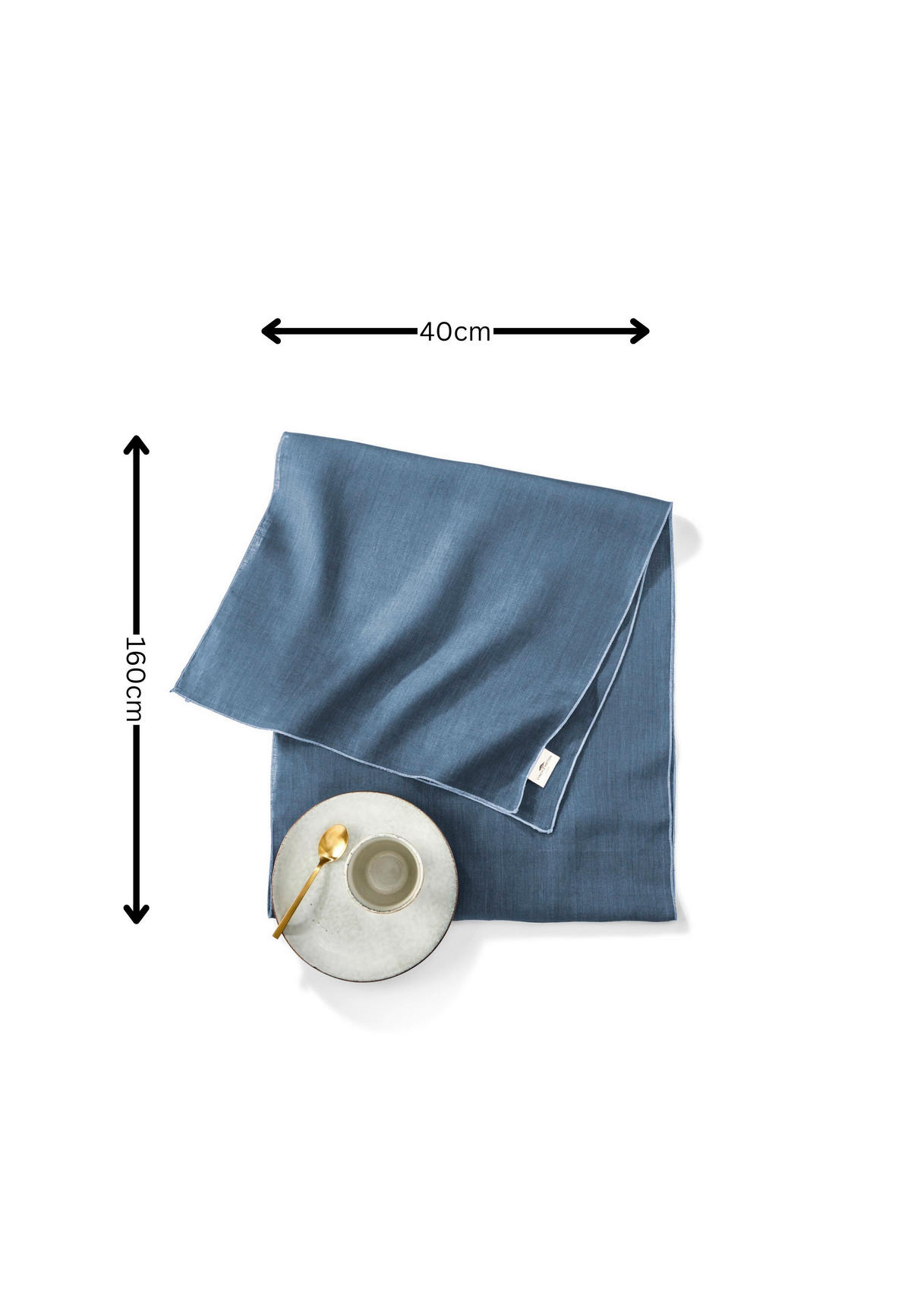 TISCHLÄUFER Winter 2026 Textil Dunkelblau 40/160 cm  - Dunkelblau, Basics, Textil (40/160cm) - FYNCH-HATTON