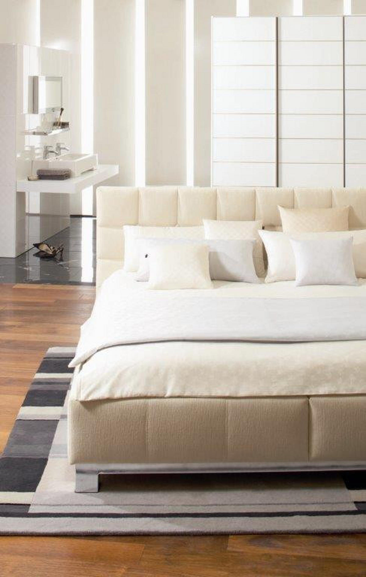 POSTELJINA CORNFLOWER 140/200 cm makosaten boja peska  - boja peska, Konvencionalno, tekstil/prirodni materijali (140/200cm) - Joop!