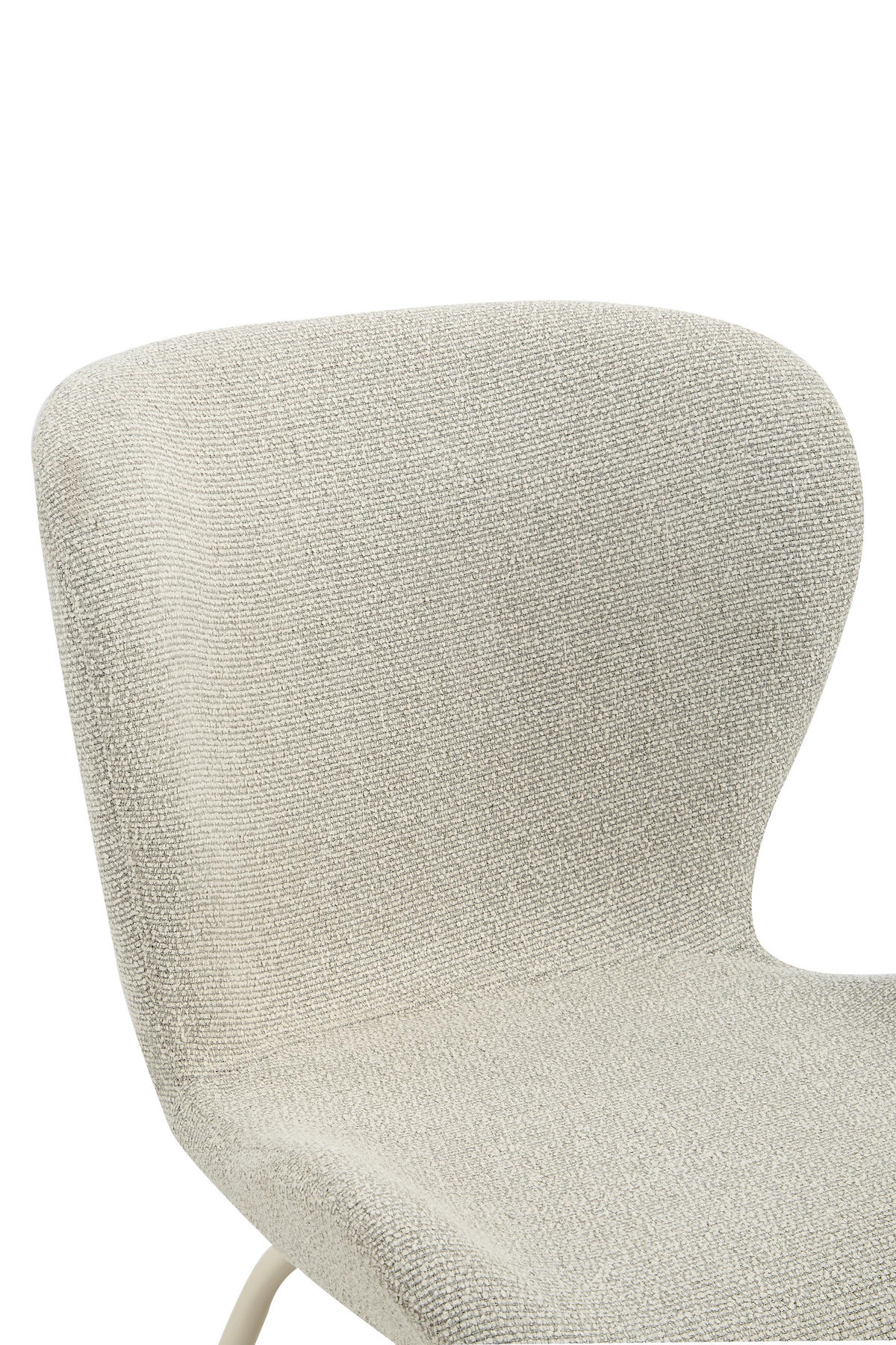 STUHL-SET 2 Stück  in Stahl Webstoff  - Beige/Creme, MODERN, Textil/Metall (50/83,5/60cm) - MID.YOU