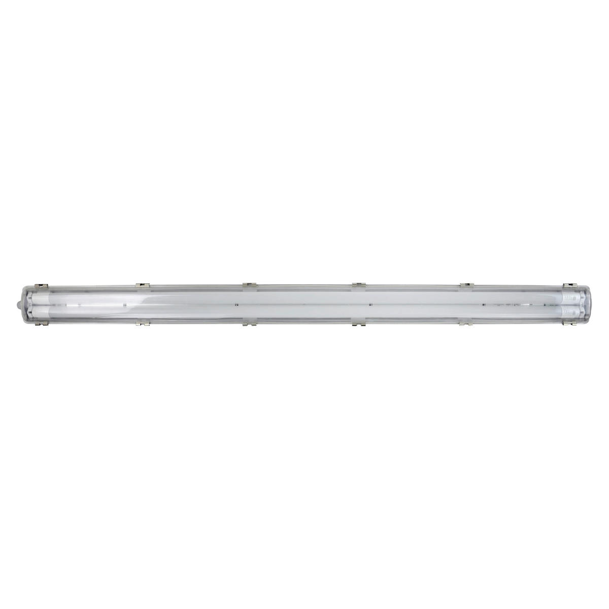 LED-DECKENLEUCHTE 126,8/8,8/5,2 cm  - Grau, Basics, Kunststoff (126,8/8,8/5,2cm)