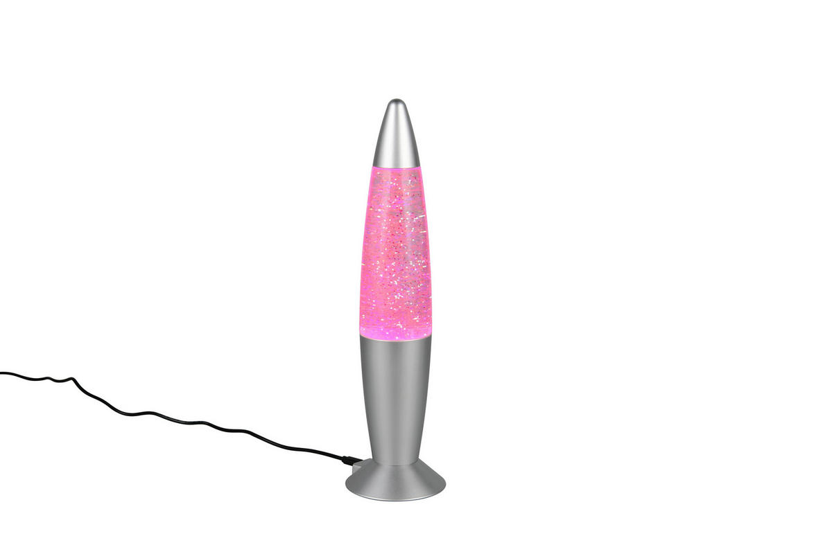 LED-TISCHLEUCHTE Fame 9/34,5 cm  - Transparent/Titanfarben, LIFESTYLE, Kunststoff (9/34,5cm)
