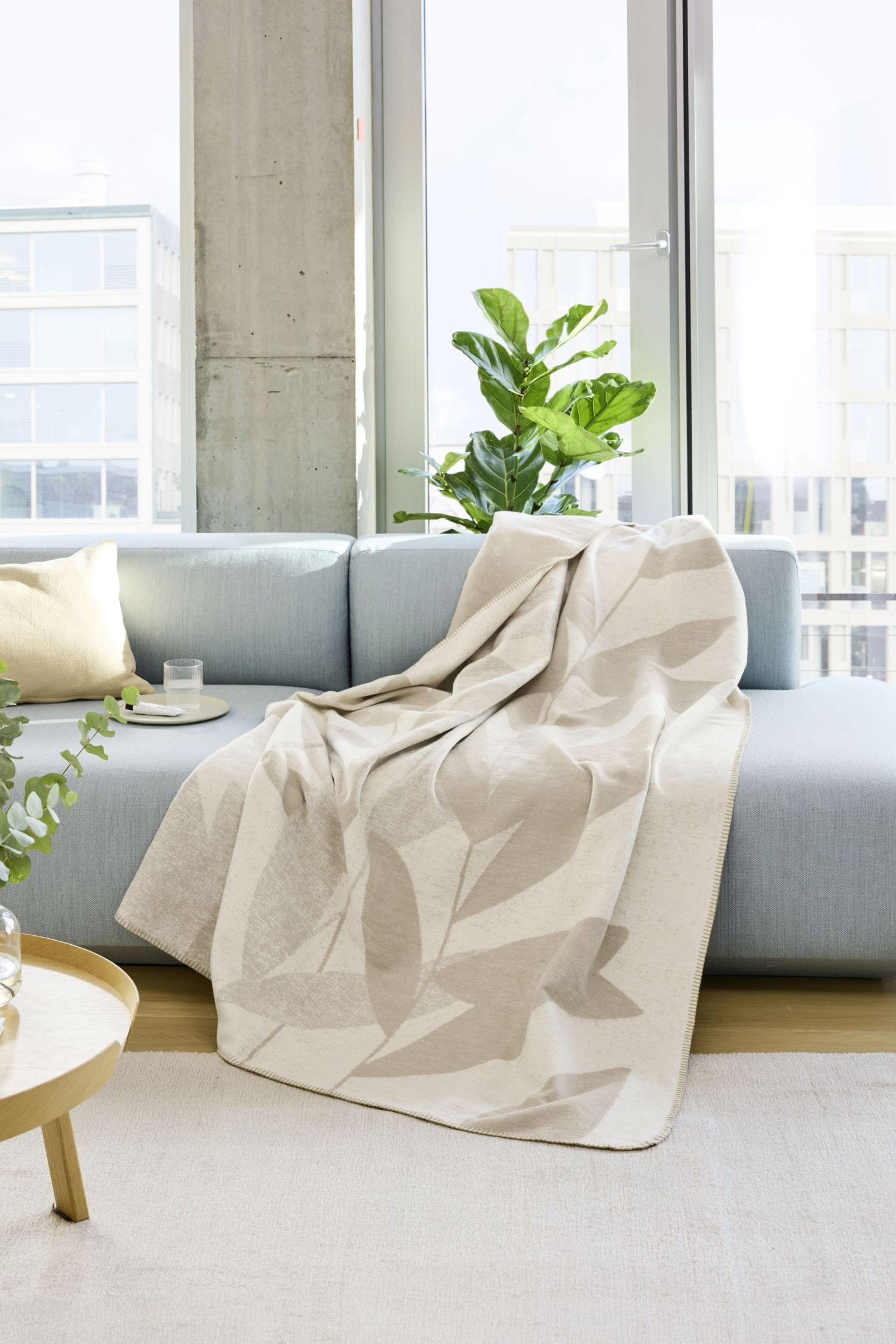 WOHNDECKE DECKE 140/200 cm  - Beige, Basics, Textil (140/200cm) - Bio:Vio