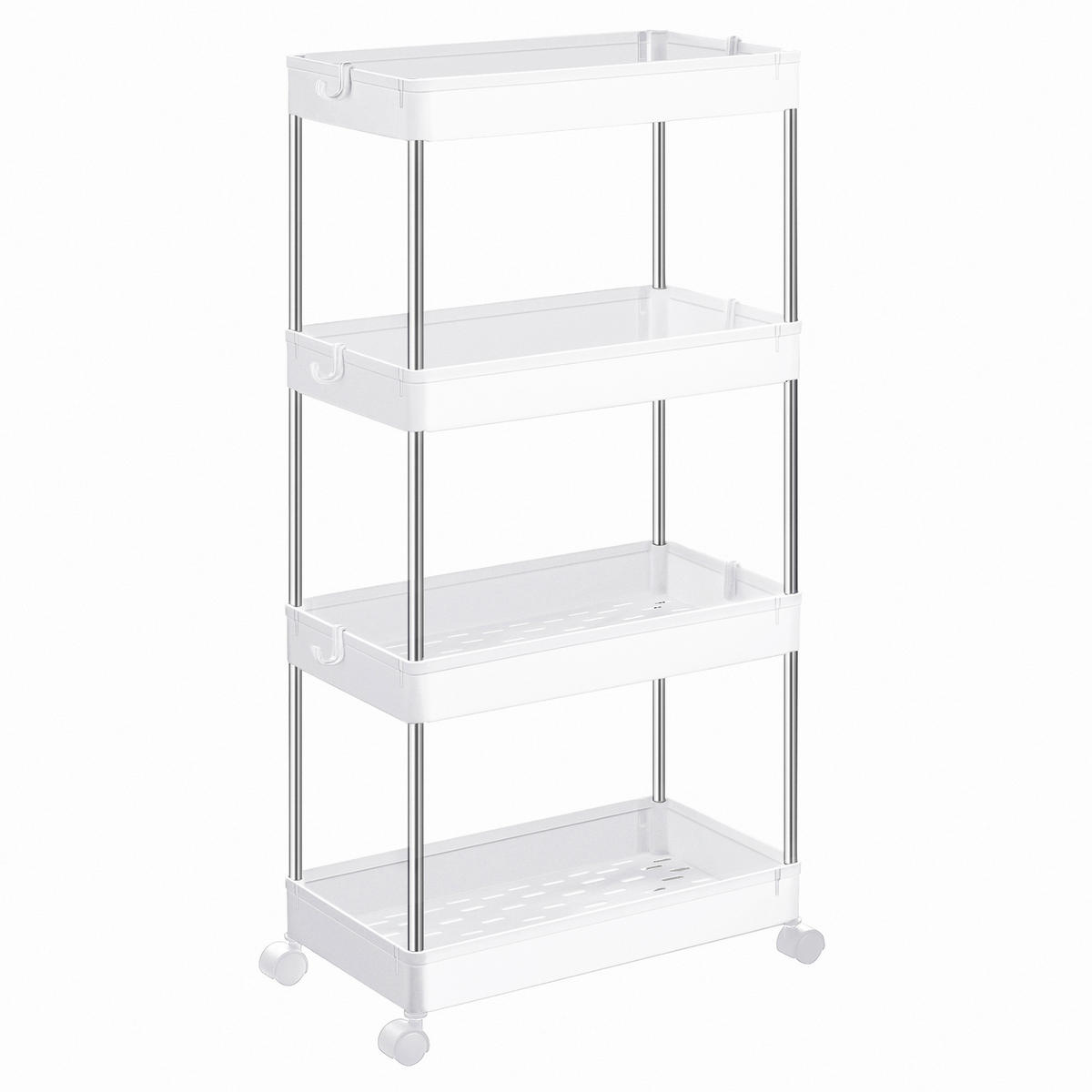 SERVIERWAGEN Weiß  - Weiß, Basics, Kunststoff/Metall (42/86/23,6cm)