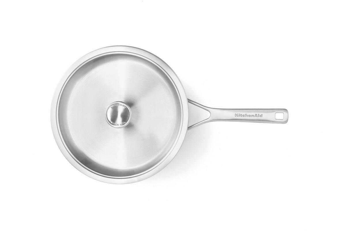SCHMORPFANNE Multi-Ply Stainless Steel 24 cm  - Edelstahlfarben, Basics, Glas/Metall (24cm) - Kitchenaid
