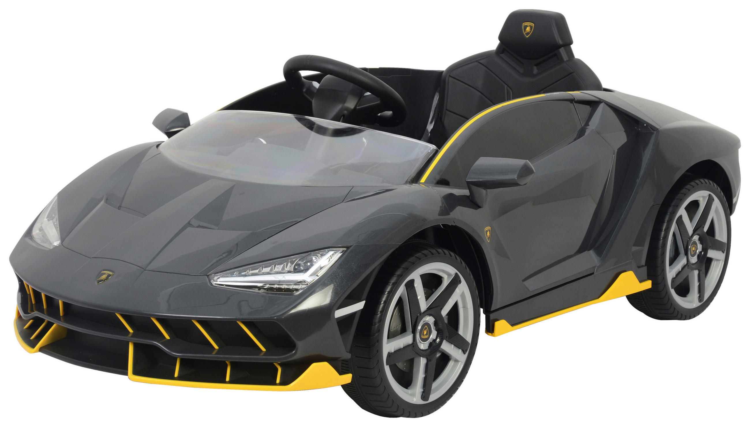 ELEKTRO-KINDERAUTO Lamborghini  - Gelb/Schwarz, Basics, Kunststoff/Metall (134,7/73/49cm)