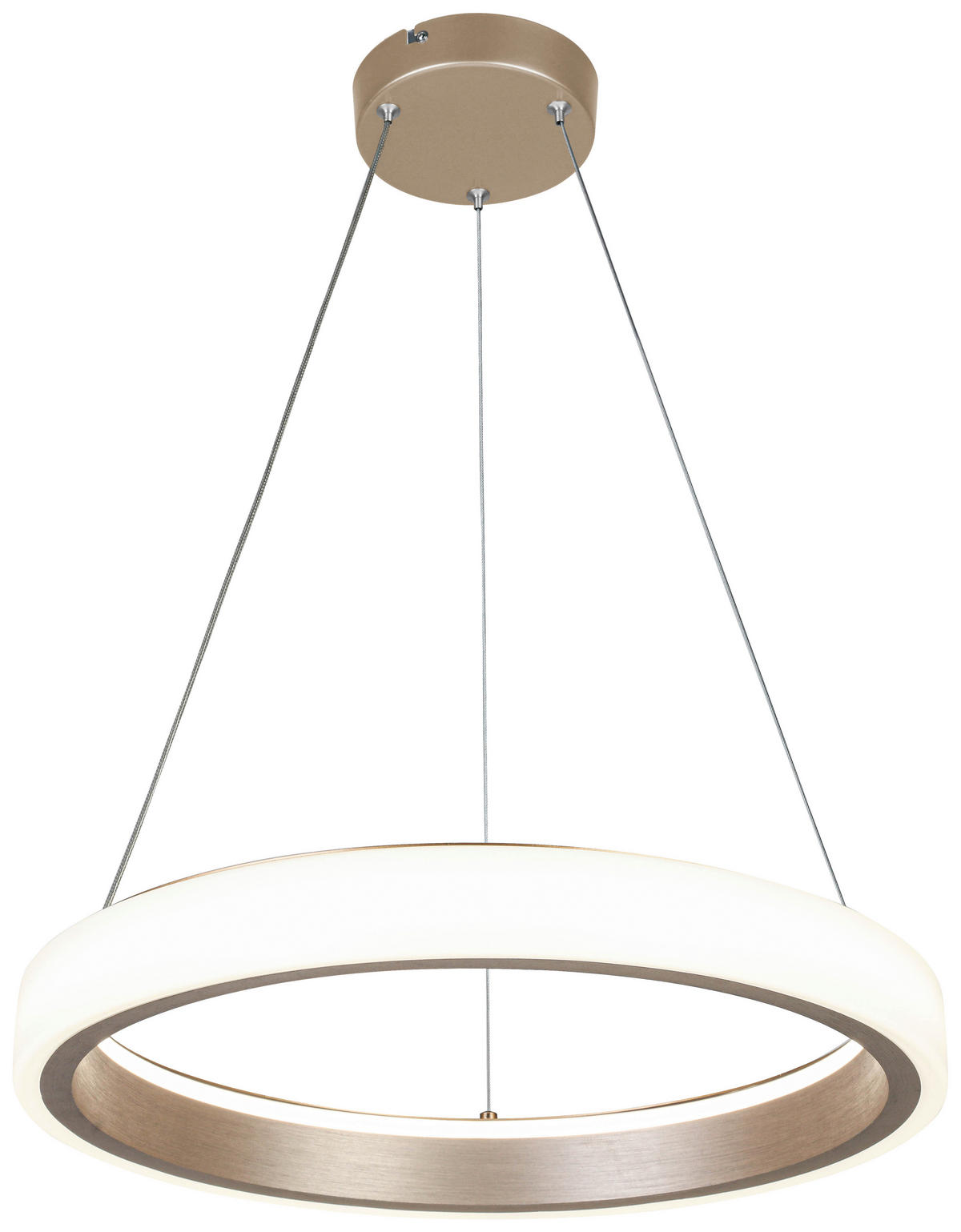 HÄNGELEUCHTE 50/120 cm   - Weiß/Cappuccino, Trend, Kunststoff/Metall (50/120cm) - Collet's Monde