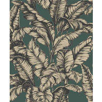 NON WOVEN-TAPET 52/1005 cm  - grön/guldfärgad, Basics, papper/plast (52/1005cm)