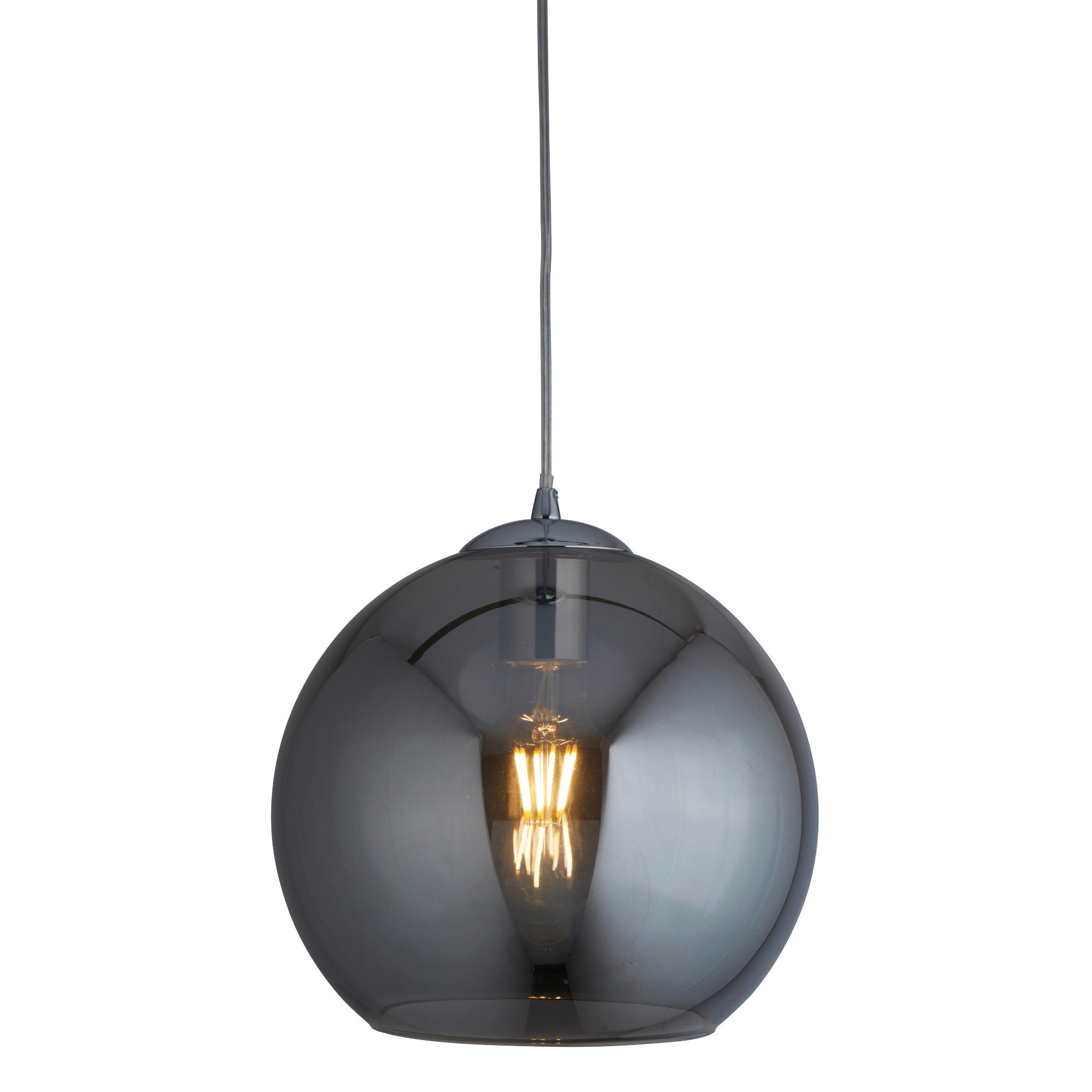 HÄNGLAMPA Balls 30/120 cm - kromfärg, Design, metall/glas (30/120cm)