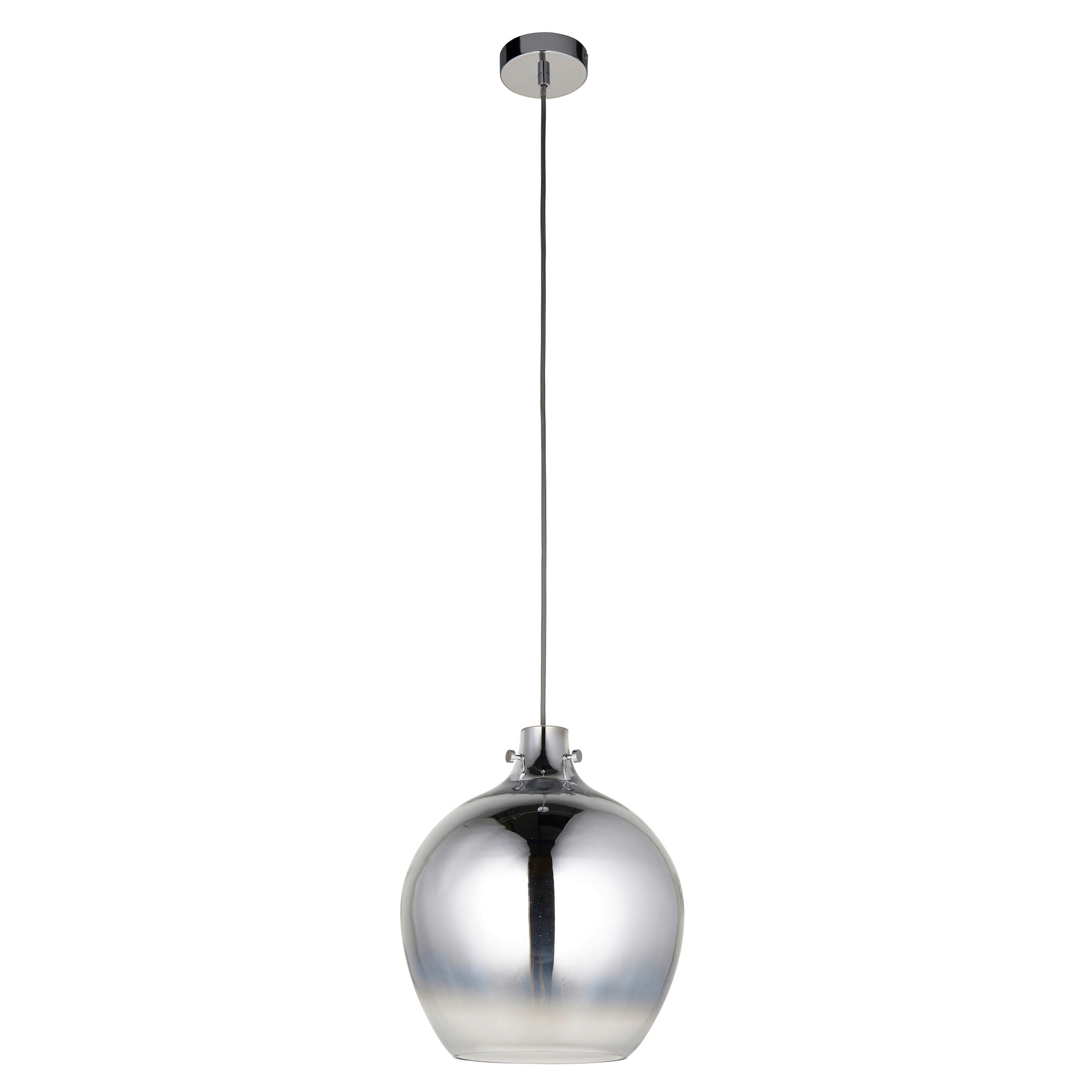 HÄNGELEUCHTE Endon Panther 32/158 cm   - Chromfarben, Design, Glas (32/158cm) - ENDON