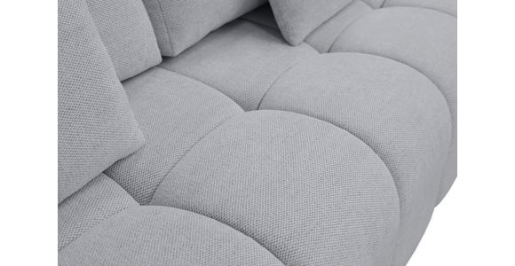 BOXSPRINGSOFA in Chenille Hellgrau  - Hellgrau/Schwarz, MODERN, Kunststoff/Textil (210/72/105cm) - Cantus