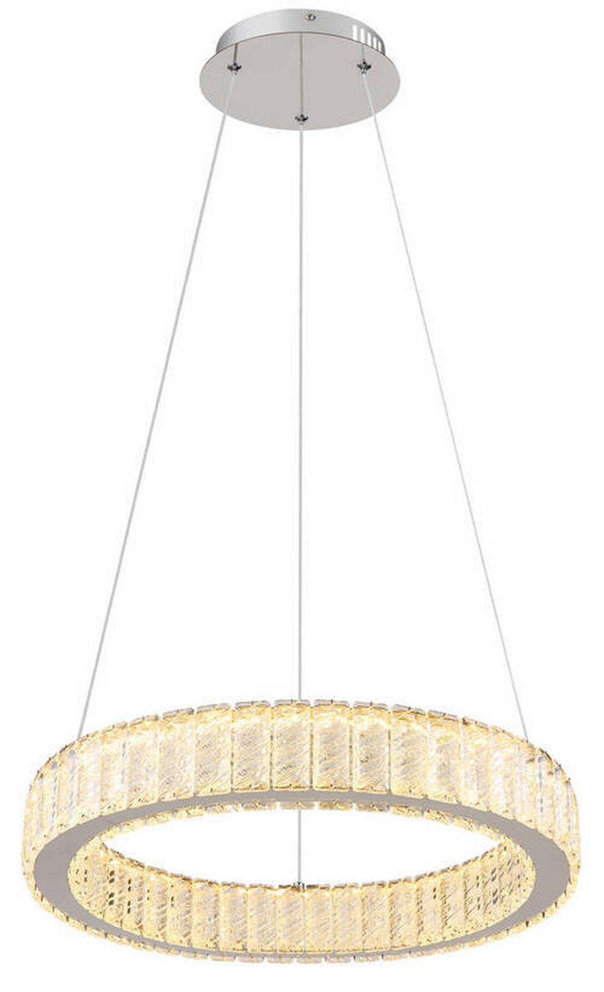 VISEČA LED-SVETILKA   //2700-6000 K/230 V/ - barve kroma/prozorno, Design, kovina/umetna masa (50/120cm) - Globo