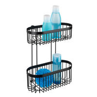 DUSCHKORB - Schwarz, Basics, Metall (27/33/15cm) - Wenko