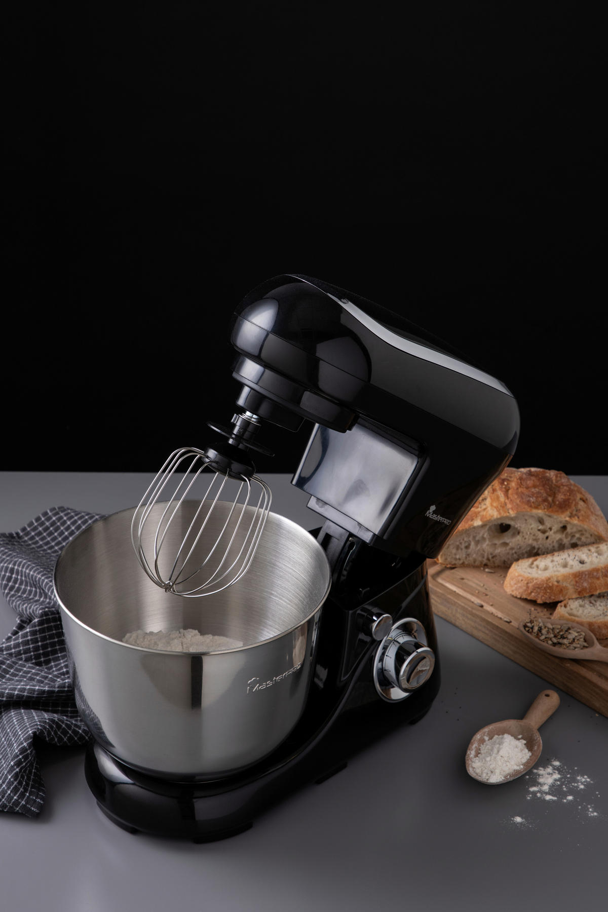 KÜCHENMASCHINE FOODIES COLLECTION  - Silberfarben/Schwarz, Basics, Kunststoff/Metall (41/24,5/39cm) - BERGNER