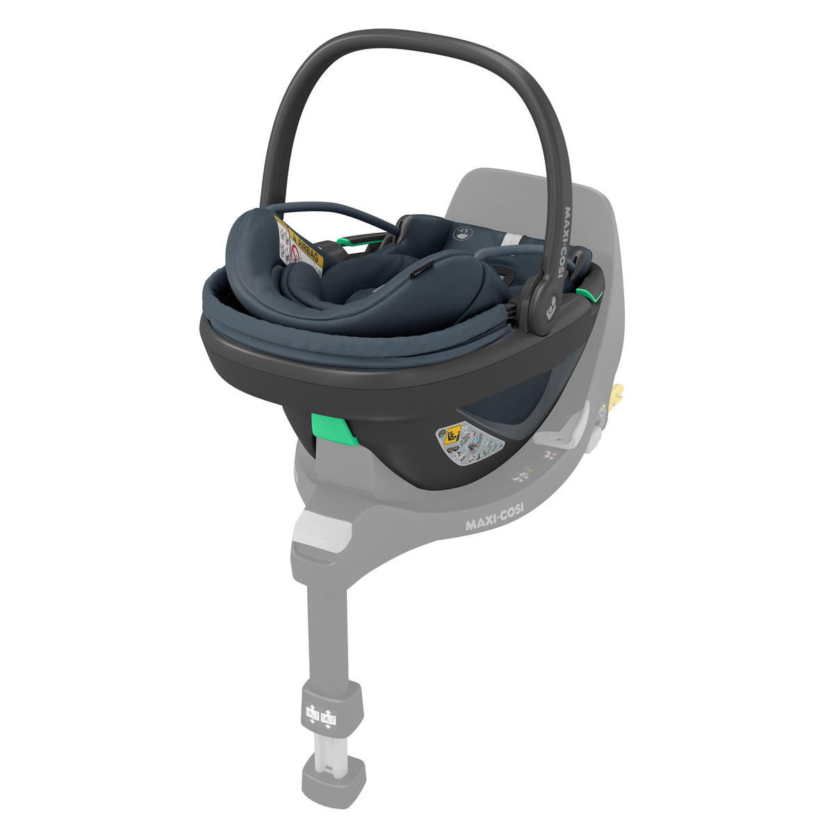 AUTO-SEDIŠTE ZA BEBE  Coral 360  - grafitno siva, Osnovno, tekstil/metal (44/58/68cm) - Maxi-Cosi