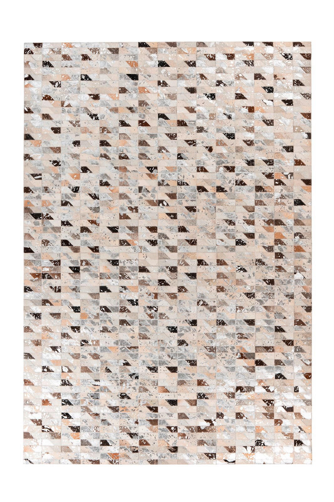 FLACHWEBETEPPICH 200/280 cm Lavin 625 Silber / Multi Multicolor, Silberfarben  - Silberfarben/Multicolor, KONVENTIONELL, Leder/Textil (200/280cm)