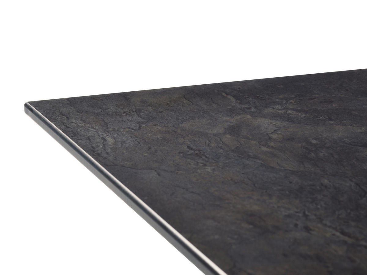 GARTENTISCH Holzwerkstoff Anthrazit, Graphitfarben rechteckig  - Anthrazit/Graphitfarben, MODERN, Holzwerkstoff/Metall (120/80/73cm) - Sieger