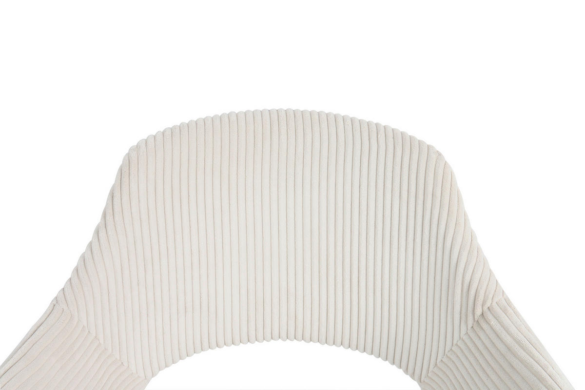 ARMLEHNSTUHL  in Cord matt  - Beige/Schwarz, MODERN, Holz/Kunststoff (58/81/61cm) - MID.YOU