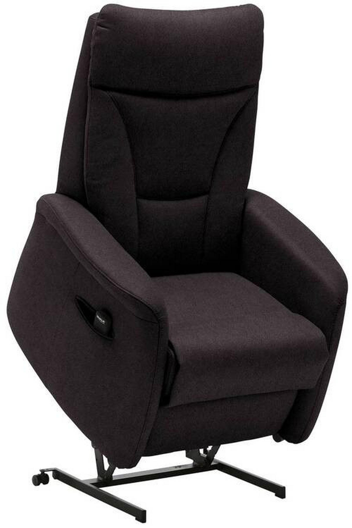 FERNSEHSESSEL in Mikrofaser Dunkelbraun  - Dunkelbraun/Schwarz, Konventionell, Textil (78/108/90cm) - Valdera