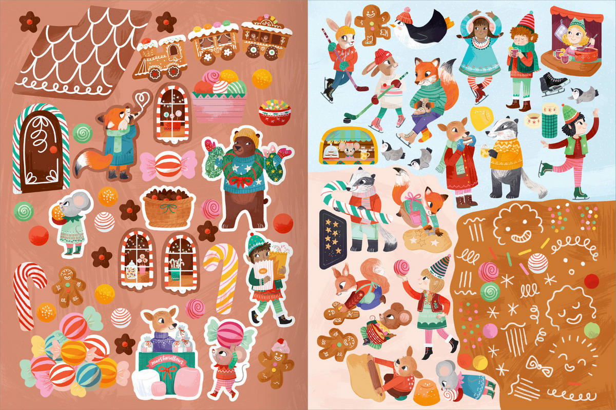 BUCH Mein Lieblings-Stickerbuch – Winterzeit  - Multicolor, Basics, Papier (17,5/17,5/0,4cm)