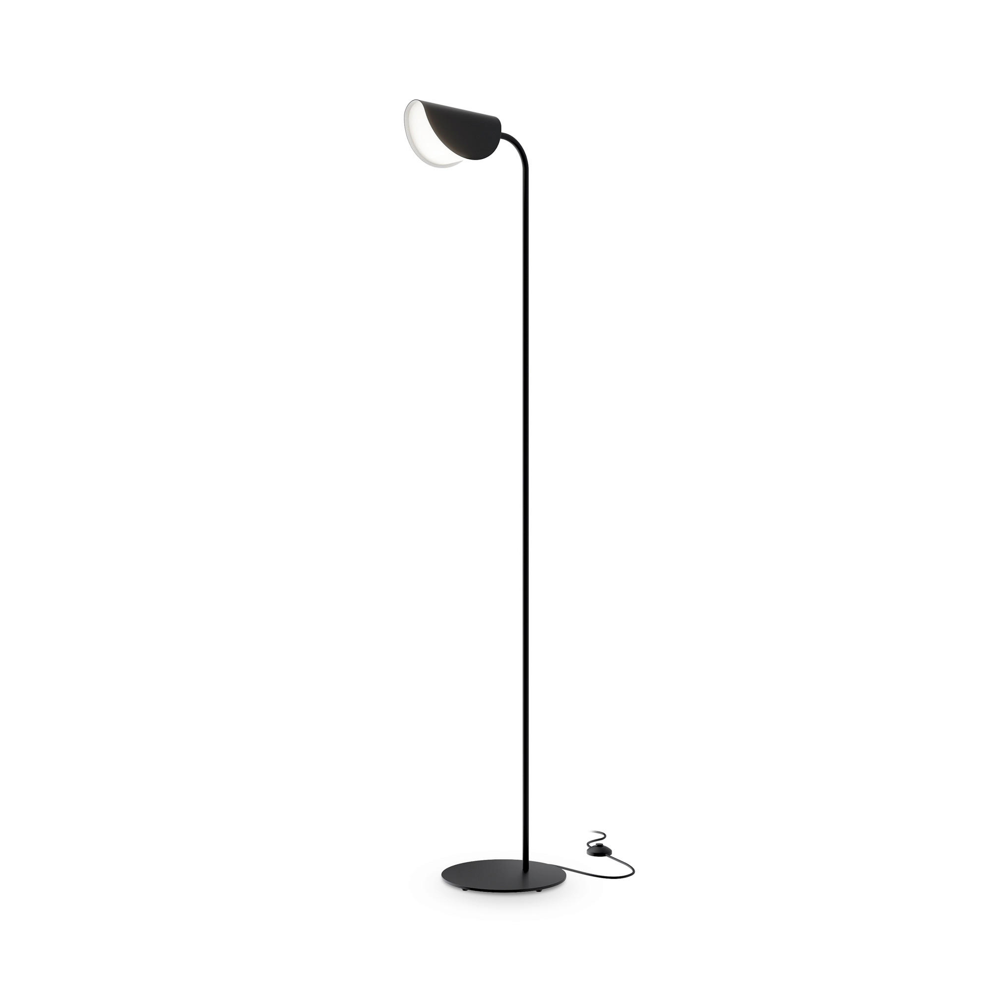 STEHLEUCHTE 32.5/140/23 cm    - Schwarz, Trend, Kunststoff/Metall (32.5/140/23cm) - MAYTONI