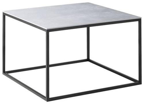 COUCHTISCH 65/65/41,5 cm quadratisch Grau  - Schwarz/Grau, Design, Keramik/Metall (65/65/41,5cm) - Johann Jakob