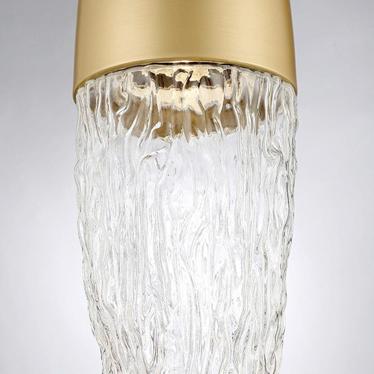 PENDELLEUCHTE Eurofase 70/16,5/70 cm   - Goldfarben, KONVENTIONELL, Glas/Metall (70/16,5/70cm) - Elstead Lighting